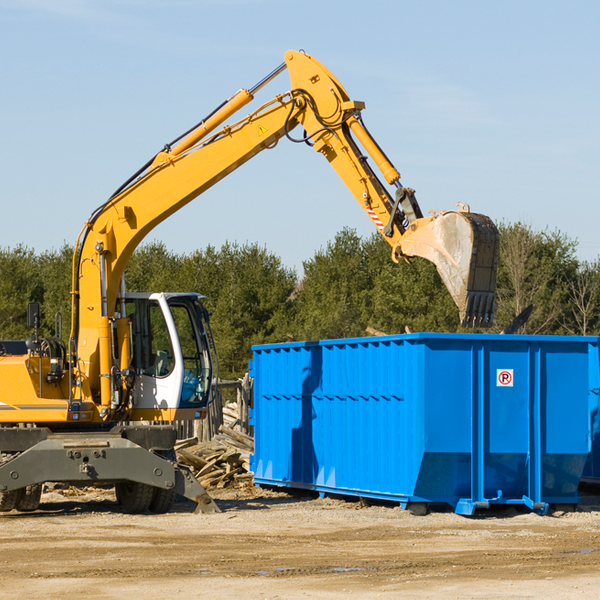 are there any restrictions on where a residential dumpster can be placed in Elm Grove Oklahoma